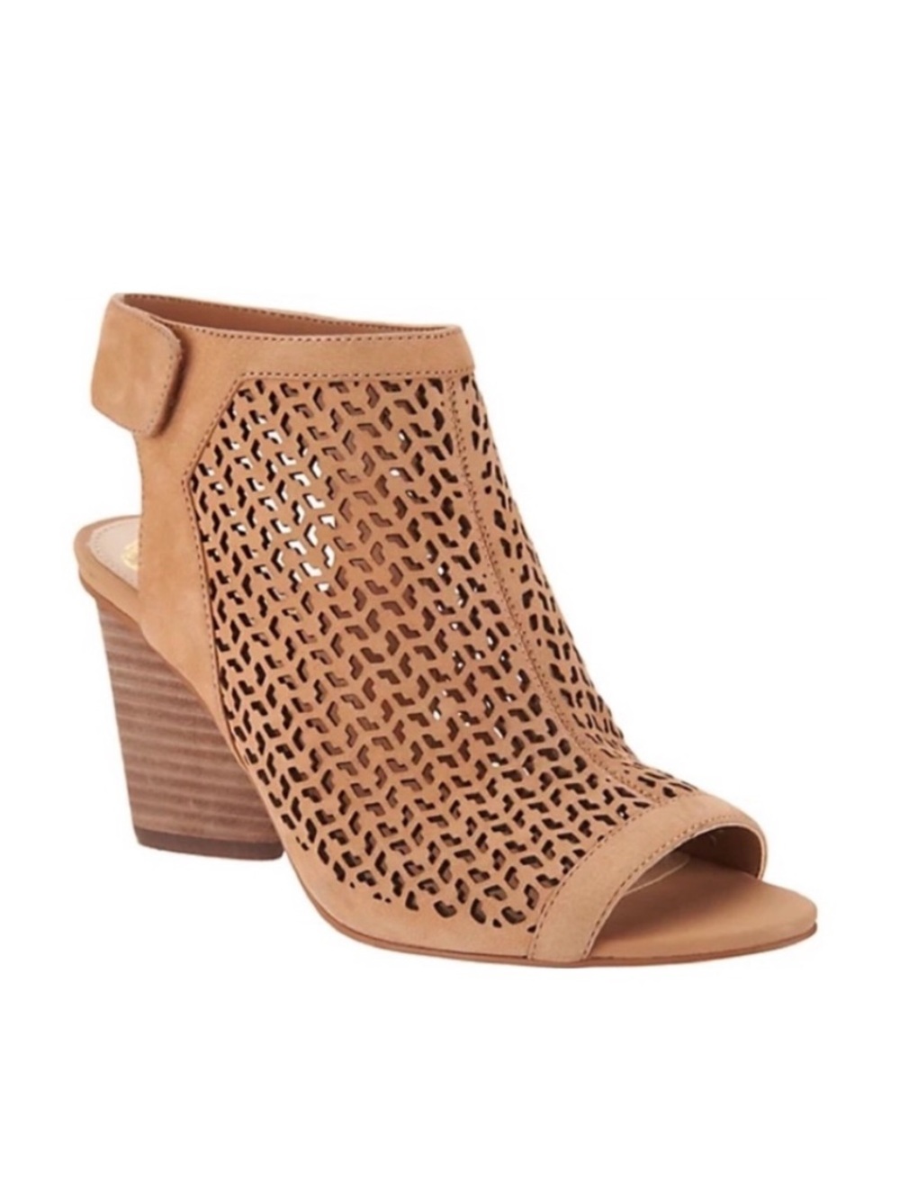 Vince Camuto Dastana Perforated Peep Toe Bootie Size 8.5